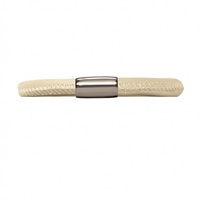 Image for Leather Single Turn Origin Bracelet, Cream
