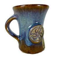 Image for Colm De Ris Irish Pottery & Straight Mug Blue (BA1)