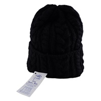 Image for Kerry Woollen Mills Mens Cable Knit Aran Beanie Assorted