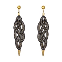 Image for Blaithin Ennis Sisal Gold Earrings with Stud Post