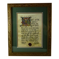 Gold Framed Wedding Toast Print 8 x 10