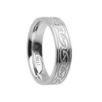 10K White Gold Celtic Waves