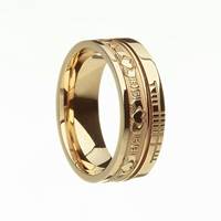 Image for 10K Yellow Gold Claddagh Faith Band