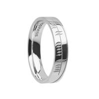 Image for 10K White Gold Sonas Ogham Ring