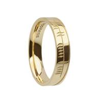 Image for 10K Yellow Gold Sonas Ogham Ring