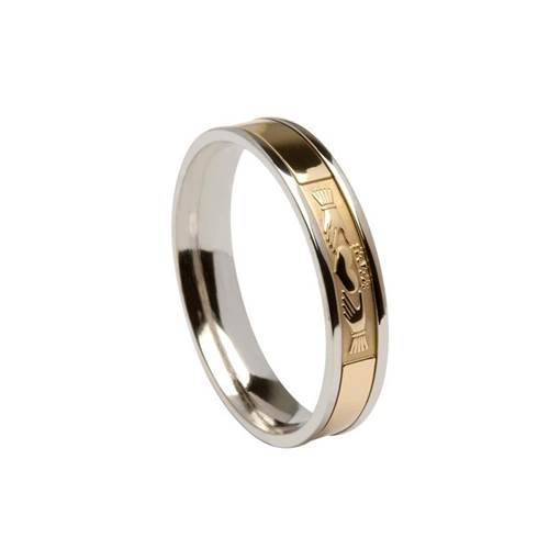 Image for Boru Ladies Signature Claddagh Wedding Ring