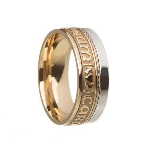 Image for Boru White Trim Mo Anam Cara Siorai II My Soul Mate Ring