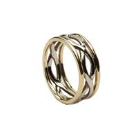 Image for Boru White with Yellow Trim Ladies Infinity Band