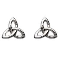 Sterling Silver Celtic Trinity Knot Stud Post Earrings