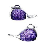 Image for Irish Handmade Glass Wild Heather Love Birds (Pair)