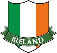 Image for Ireland Tri-Color Crest Sticker