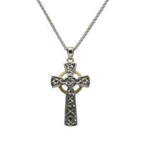 Image for Keith Jack Sterling Silver and Gold Large Cross