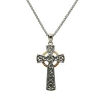 Keith Jack Sterling Silver and Gold Large Cross