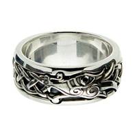 Image for Keith Jack Sterling Silver Black CZ Dragon Ring