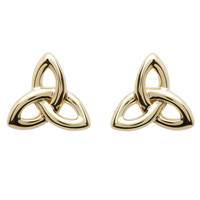 Shanore Gold Stud Trinity Earrings