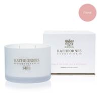 Image for Rathbornes 1488 Dublin Tea Rose, Oud and Patchouli Scented Classic Candle