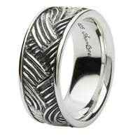 Image for Sterling Silver Celtic Wave Band Ring