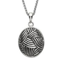 Image for Sterling Silver Celtic Weave Pendant with 18" Spiga Chain