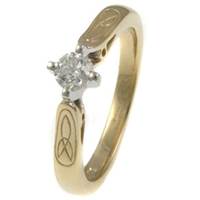 Image for Trinity Knot Solitaire Diamond Ring