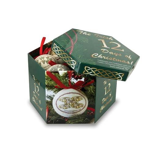 Image for Irish 12 Days of Christmas Baubles, Keepsake Boxed