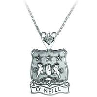 Image for Silver Heraldic Shield Coat of Arms Pendant