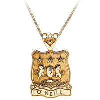 Image for 14K Yellow Heraldic Shield Coat of Arms Pendant