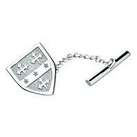 Image for Silver Personalised Family Coat of Arms Shield Tie Tac