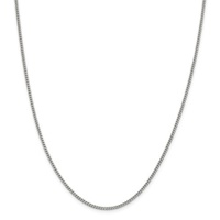 Image for Sterling Silver 2 mm Curb Chain,18 inch