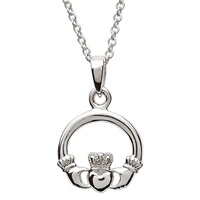 Image for Sterling Silver Medium Claddagh Pendant