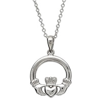 Image for Sterling Silver Small Claddagh Pendant