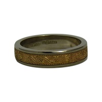 Image for 14K Gold Celtic Warrior Band Two Tone