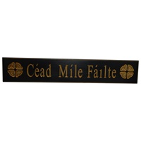 Wooden Carved Wallboard Cead Mile Failte