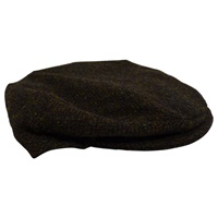 Image for Hanna  Donegal Touring Style Harris Tweed Cap, Peat Color