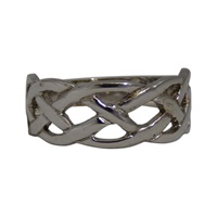 Facet Sterling Silver Celtic Ring