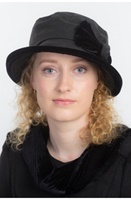 Annie Wax Velvet  Bow Fashion | Rain Hat by Kathleen McAuliffe