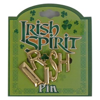 Image for Irish Spirit Pin- Gold