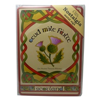 Image for Cead Mile Failte Scotland Nostalgia Metal Sign, 21cm x 15cm