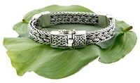 Image for Keith Jack Celtic Weave Eternity Bracelet Sterling Silver