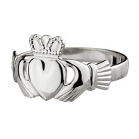 Image for 14K White Gold Claddagh Ring