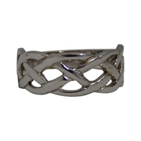 Image for Sterling Silver Celtic Knot Weave Ring