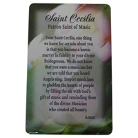 Image for Saint Cecilia Prayer Card
