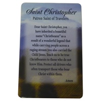 Image for Saint Christopher Prayer Card