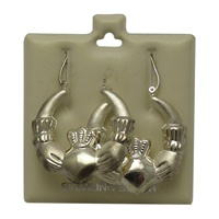 Image for Large Claddagh Hoop Earrings