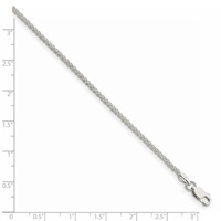 Sterling Silver 1.75mm Wide 24-inch Round Spiga Chain