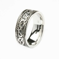 Image for Shanore Silver Celtic Knotwork Gents Ring