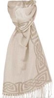 Image for Patrick Francis Celtic Knot Pashmina Scarf, Denim