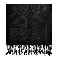 Patrick Francis Luxurious Wool Scarf, Black