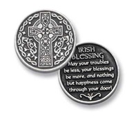 Image for BF Celtic Cross/Irish Blessing Pocket Token