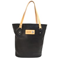 Classic Leather Tote Bag, Black by Lee River