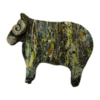 Image for Bill Baber Acrylic Sheep Brooch
